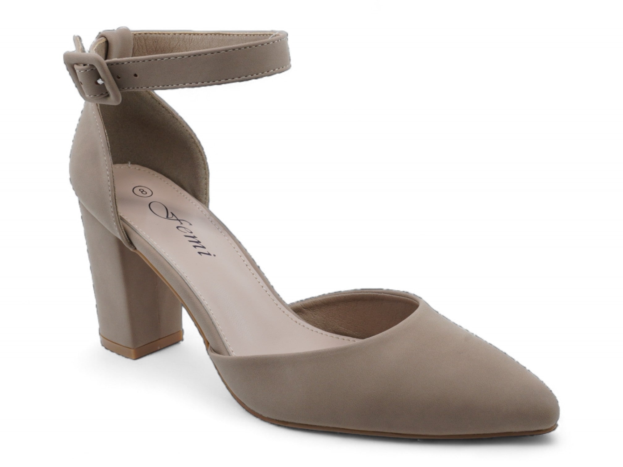 Women's Taupe Faux Suede Sera Heel
