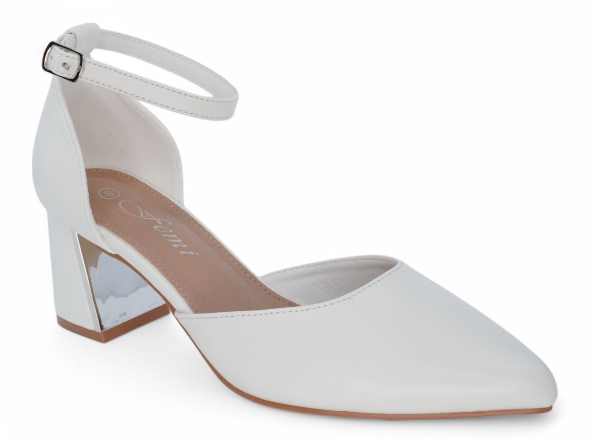 Women's White Kimber Heel