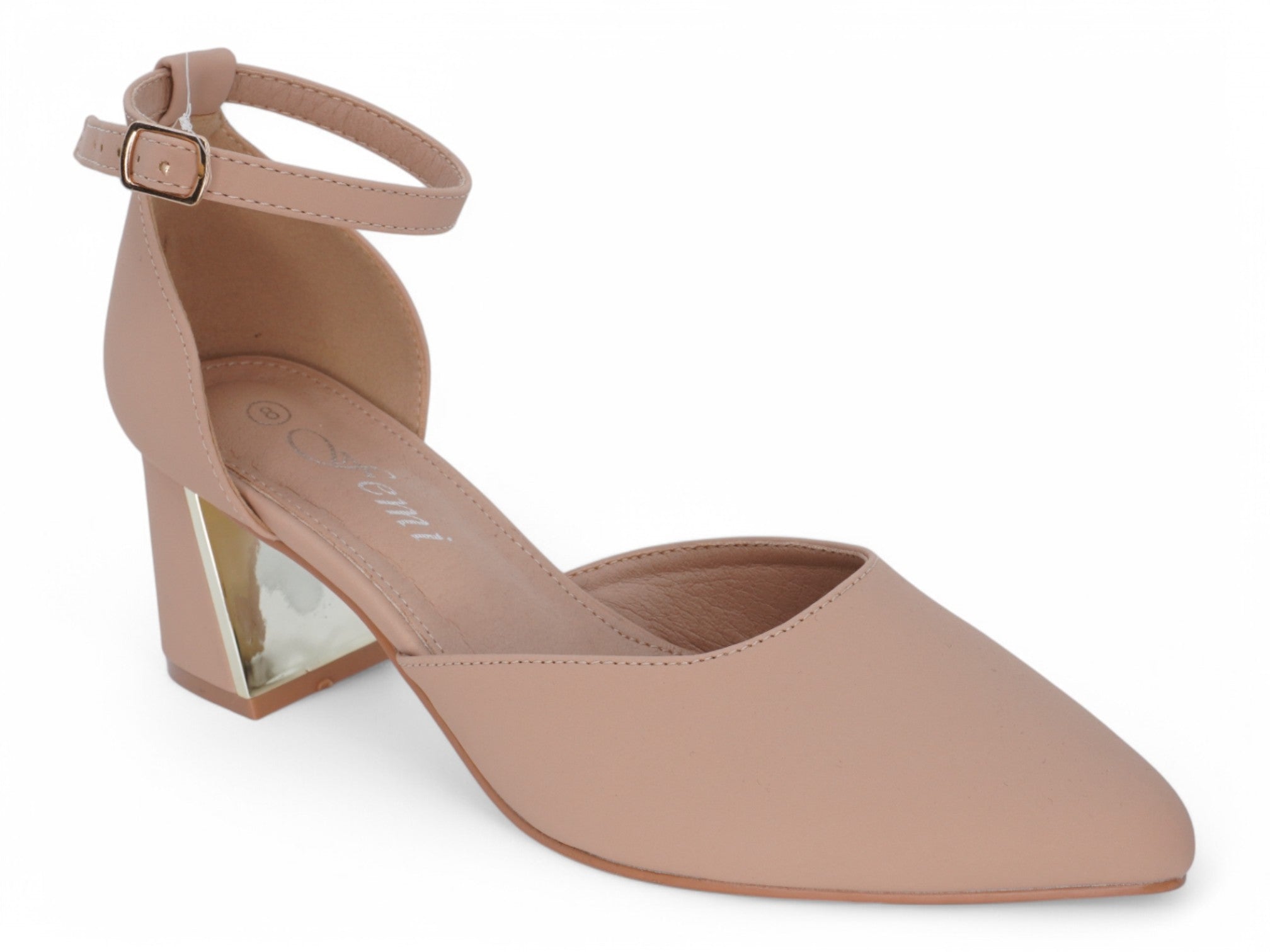 Women's Nude Timber Heel