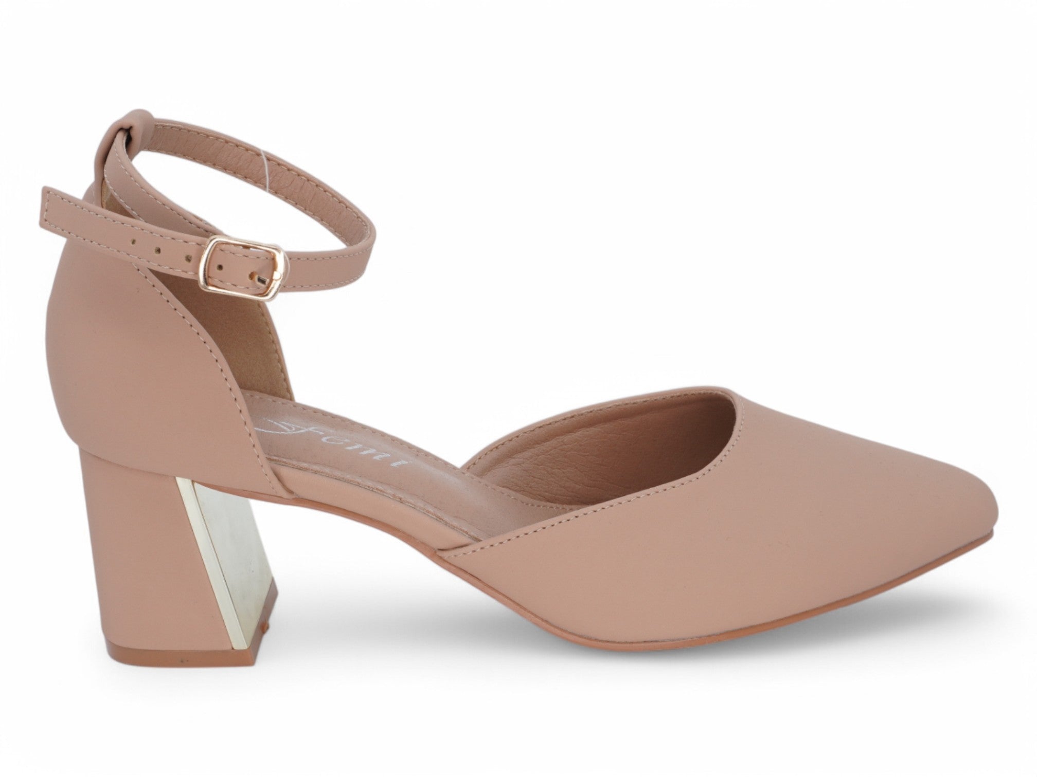Women's Nude Timber Heel