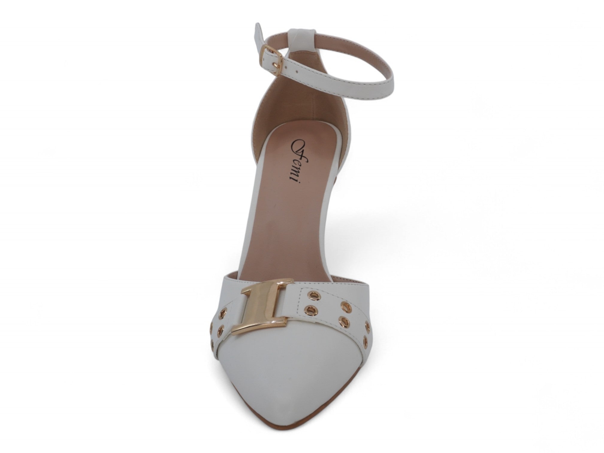 Women's White Mandy Heel