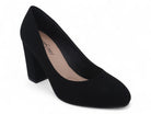 Women's Black Faux Suede Basic Pump