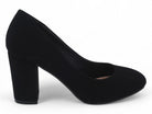 Women's Black Faux Suede Basic Pump