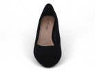 Women's Black Faux Suede Basic Pump