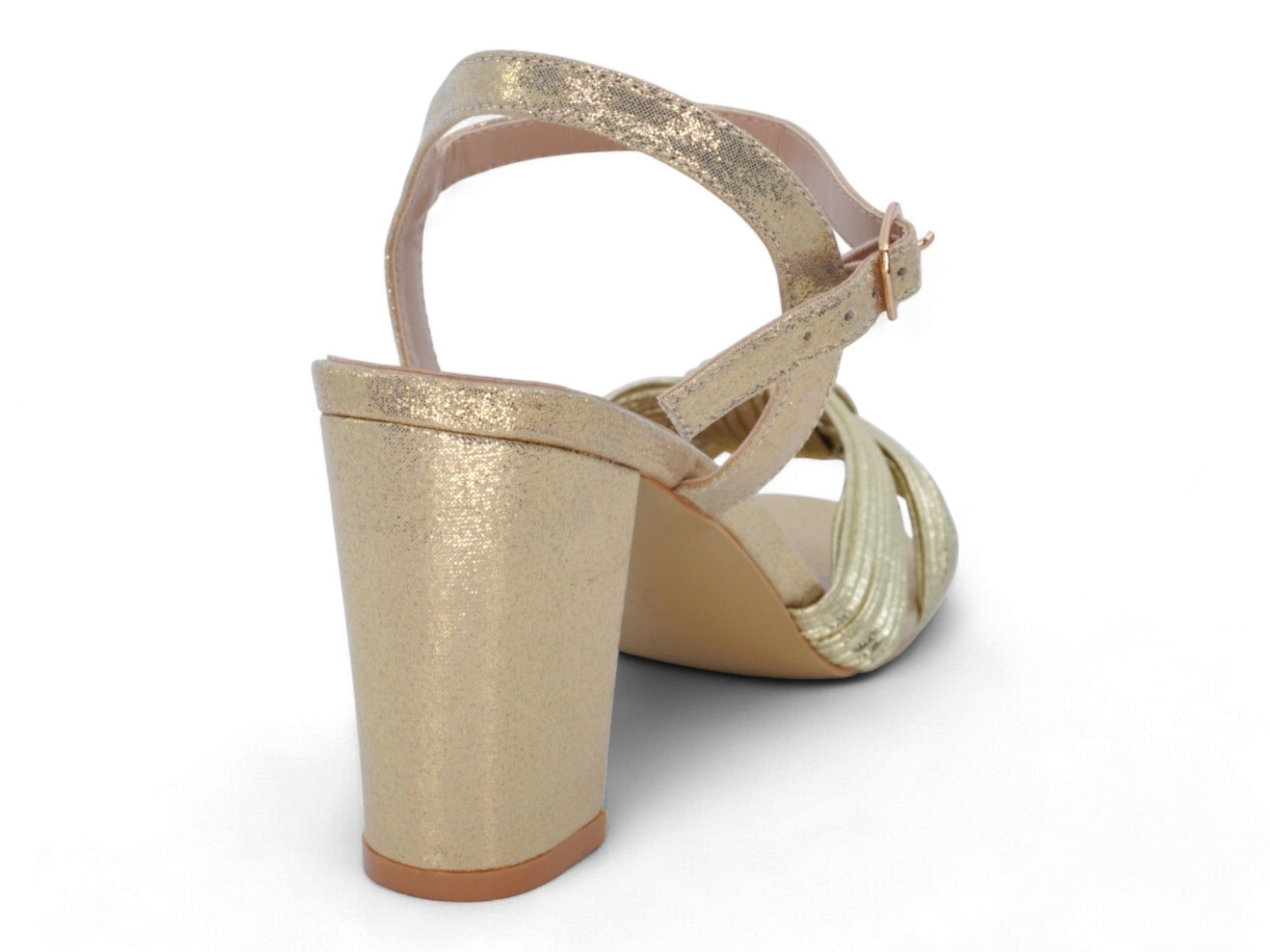 Women's Gold Brenda Heel