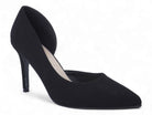 Women's Black Faux Suede D'Orsay Pump
