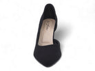 Women's Black Faux Suede D'Orsay Pump