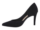 Women's Black Faux Suede D'Orsay Pump