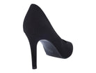 Women's Black Faux Suede D'Orsay Pump