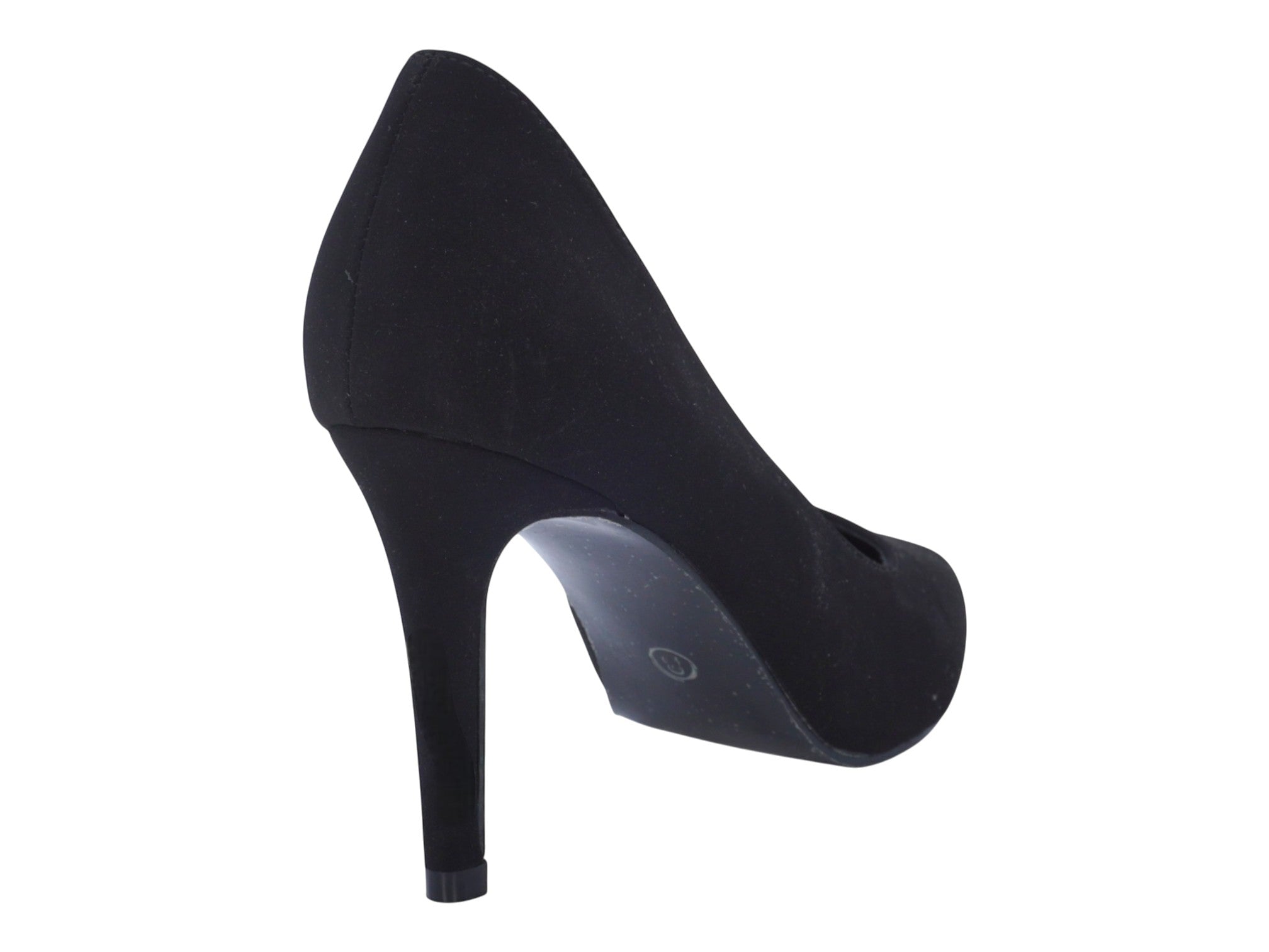 Women's Black Faux Suede D'Orsay Pump