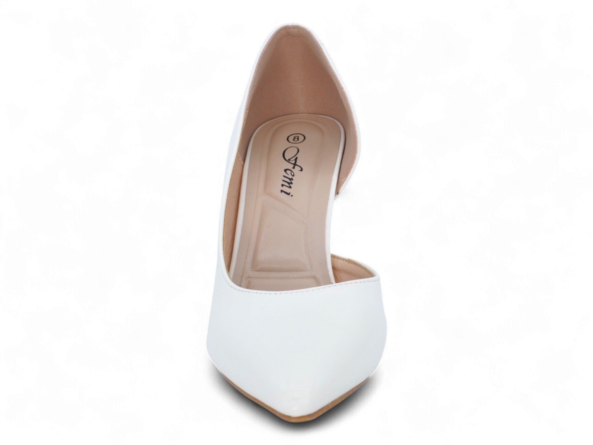 Women's White D'Orsay Pump