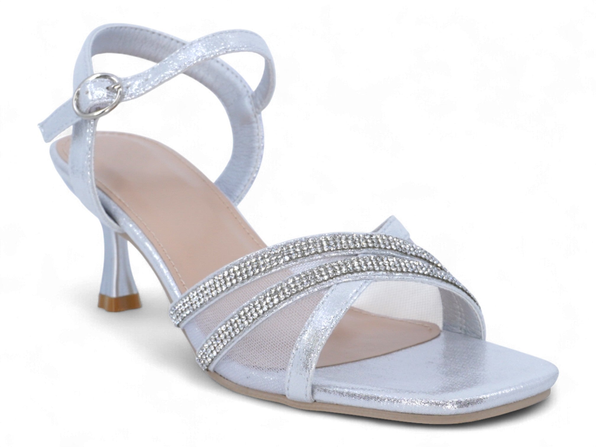 Women's Silver Ronda Kitten Heel