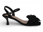 Women's Black Camellia Heel
