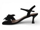 Women's Black Camellia Heel