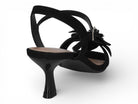 Women's Black Camellia Heel