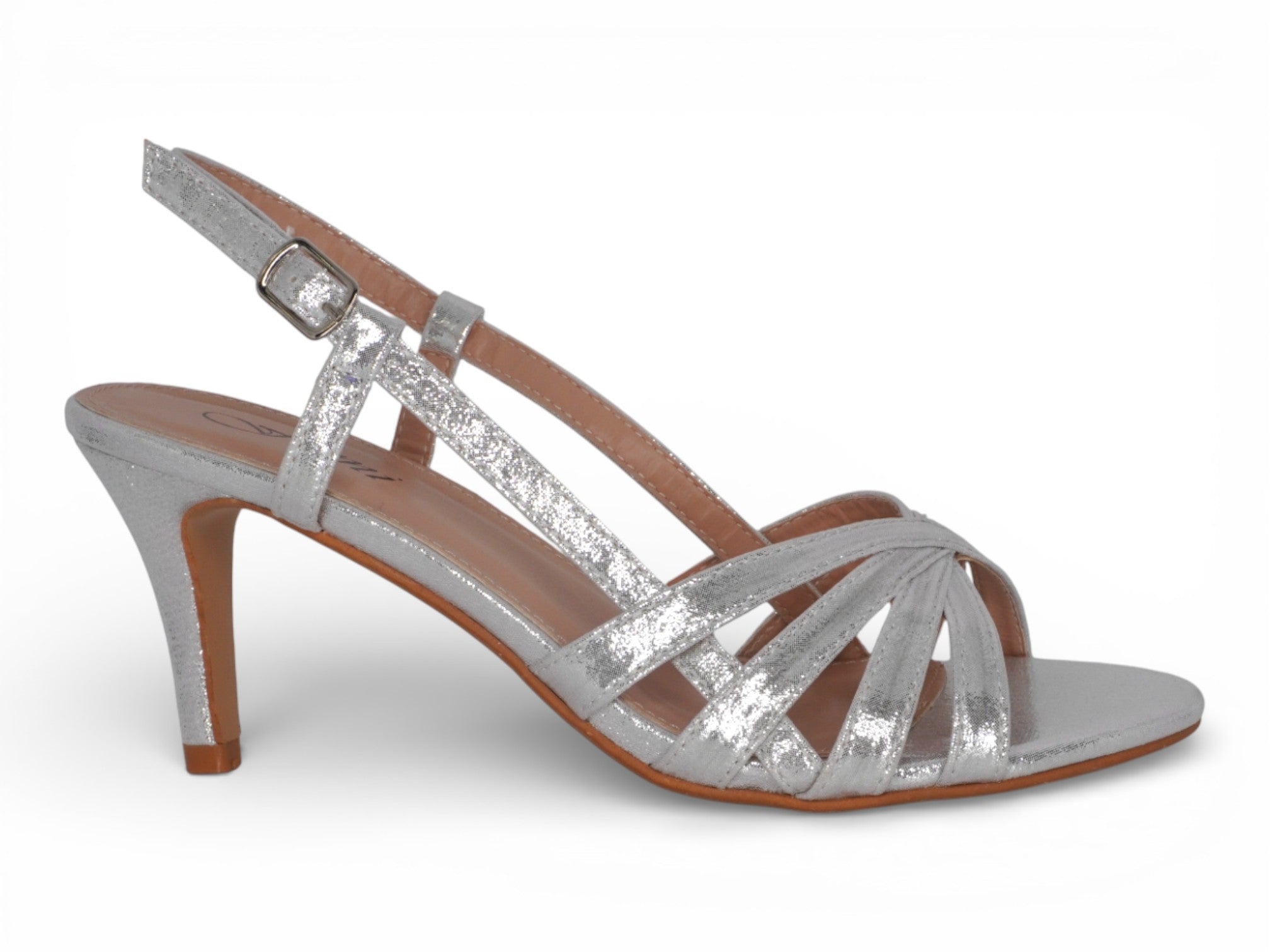 Women's Silver Andrea Heel