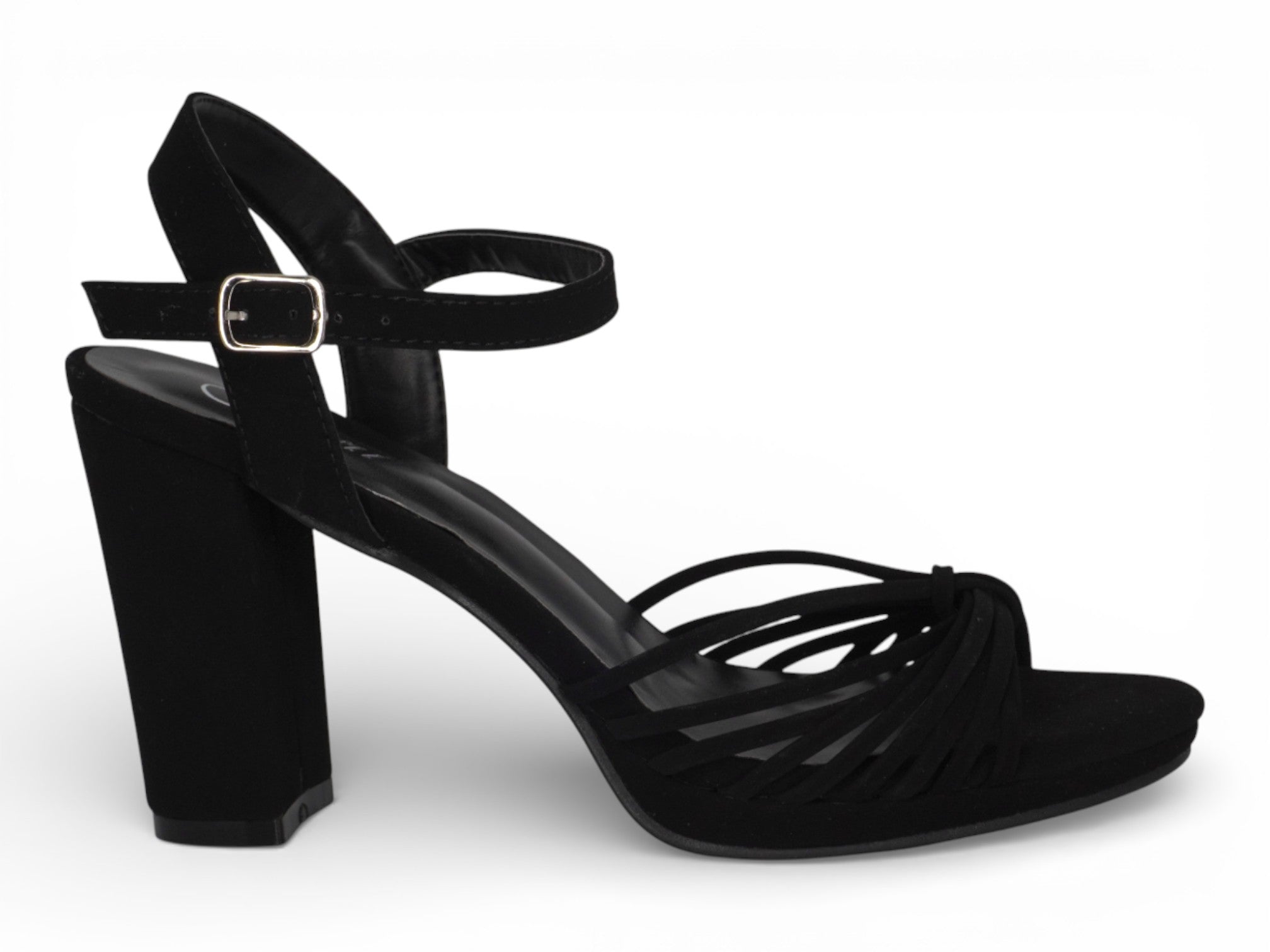 Women's Black Fringe Platform Heel