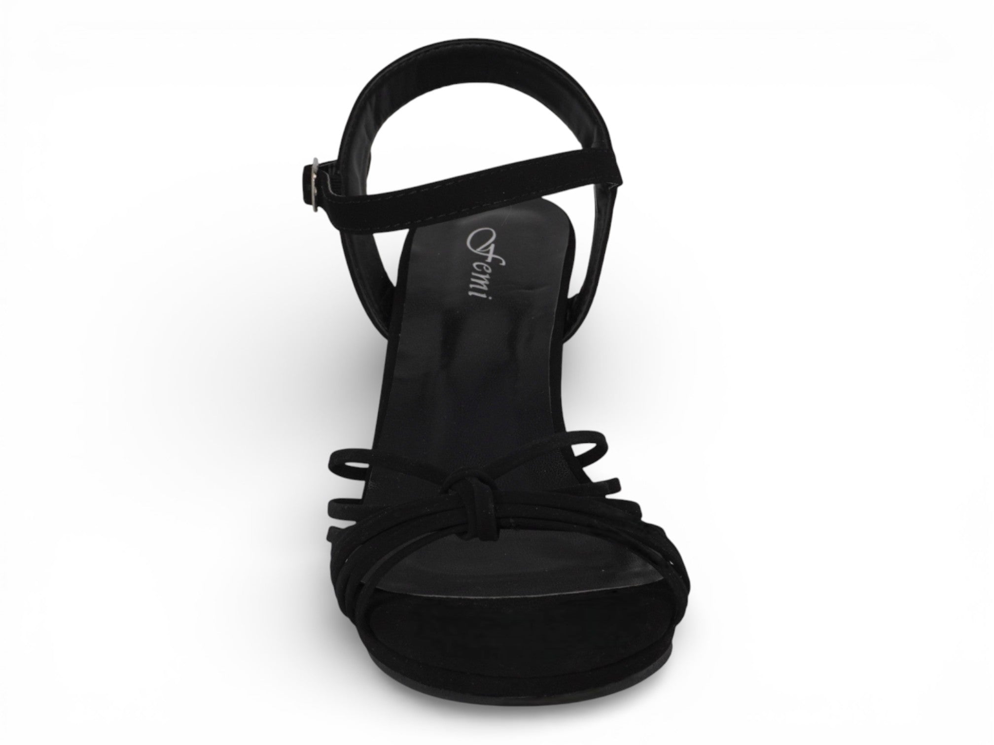 Women's Black Fringe Platform Heel