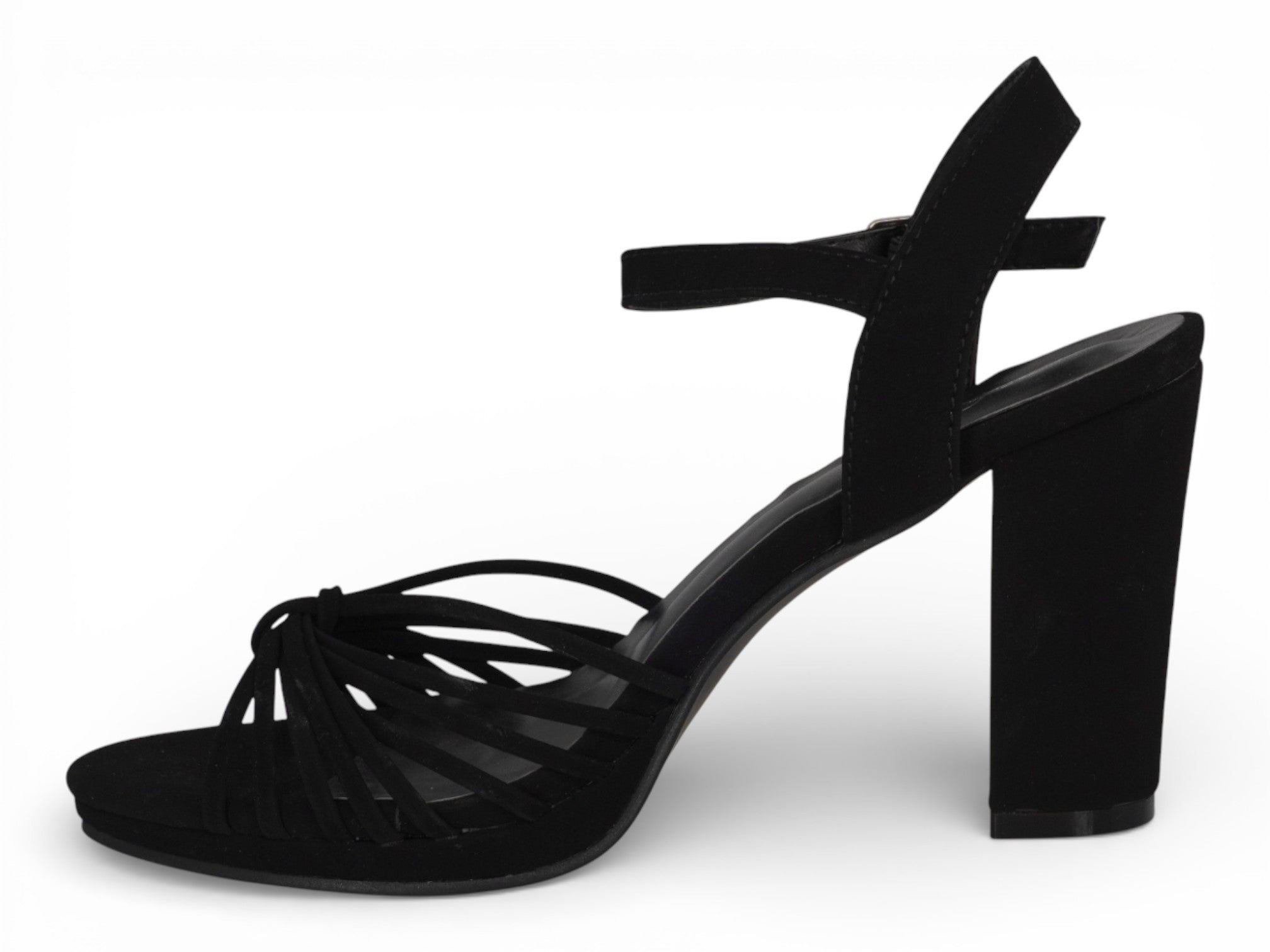 Women's Black Fringe Platform Heel