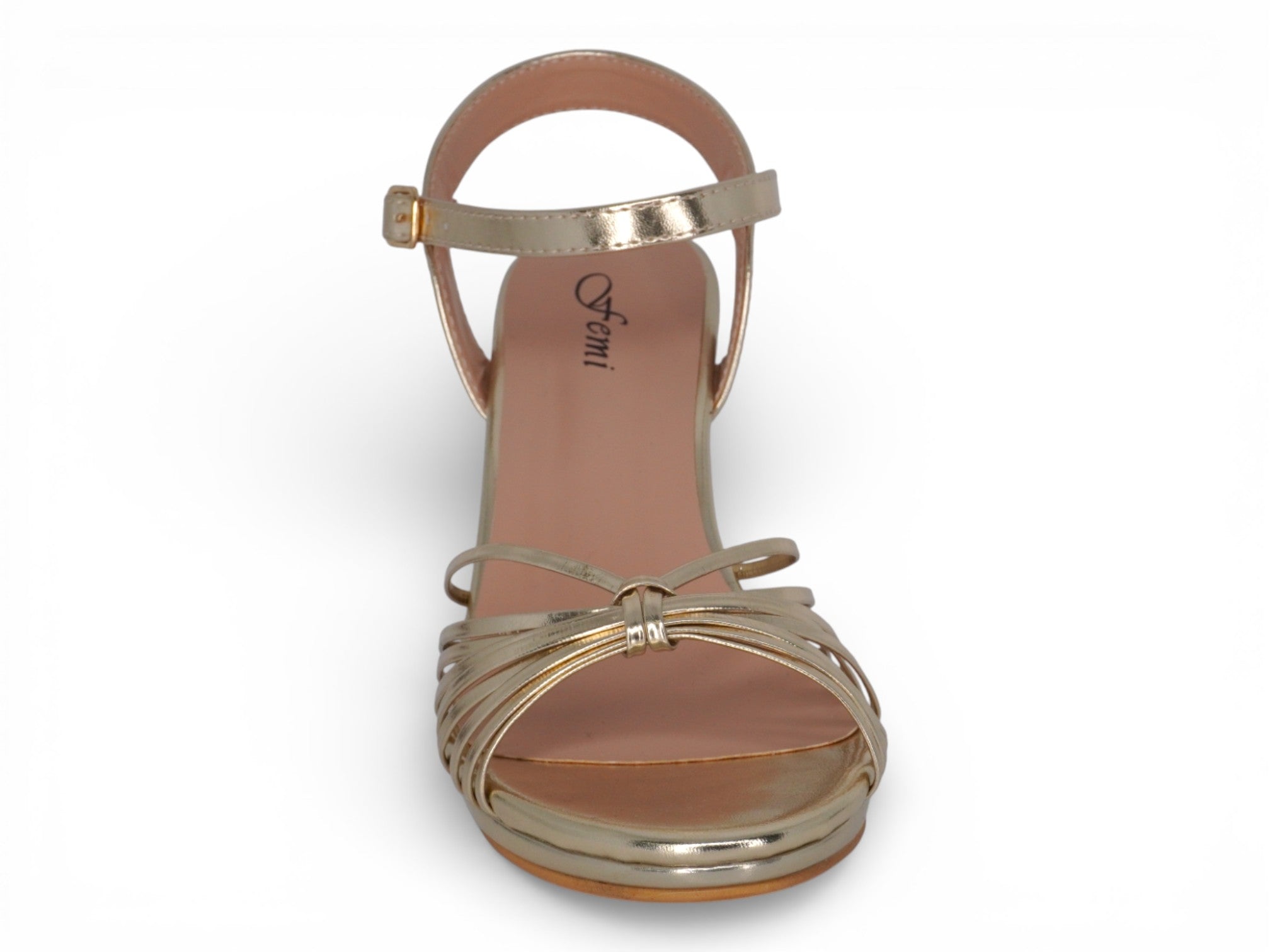 Women's Gold Fringe Platform Heel