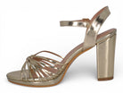 Women's Gold Fringe Platform Heel