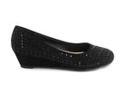 Women's Black Evelyn Wedge
