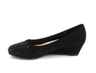 Women's Black Evelyn Wedge