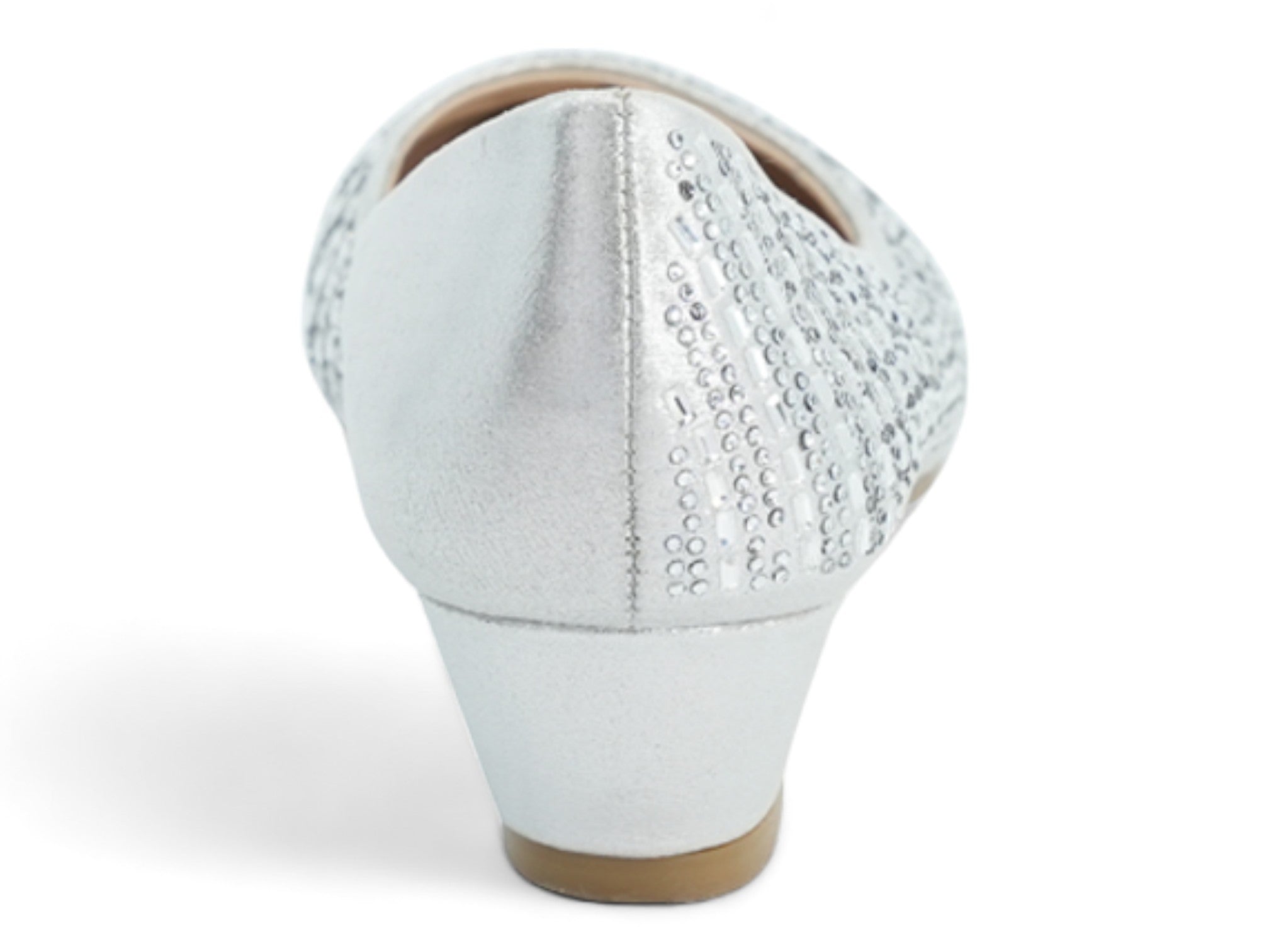 Women's Silver Evelyn Wedge