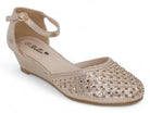 Women's Gold Vanessa Wedge
