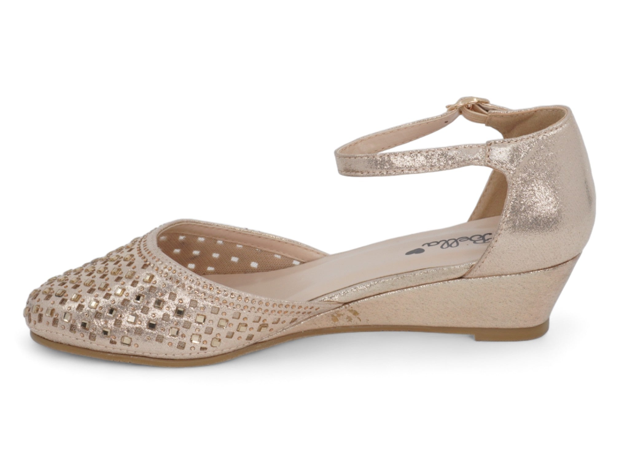 Women's Gold Vanessa Wedge