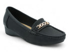 Women's Black Patricia Moccasin