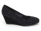 Women's Black Madi Wedge