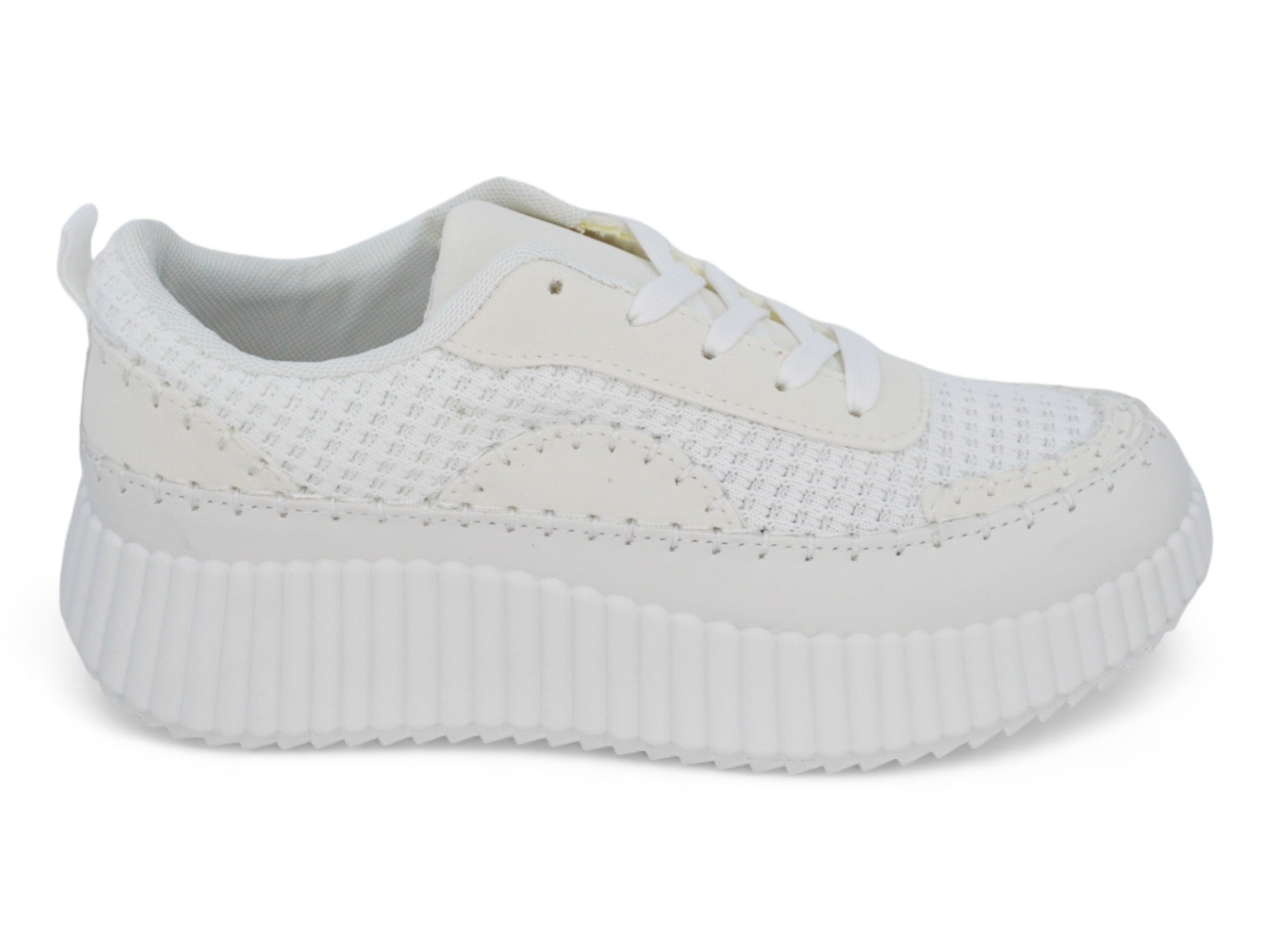 Women's White Charleigh Platform Sneaker
