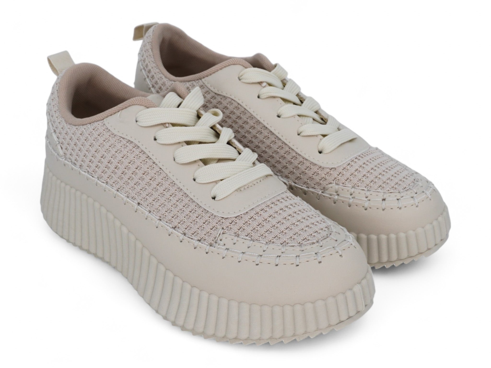 Women's Cream Charleigh Platform Sneaker
