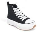 Women's Black Simone High Top Sneaker