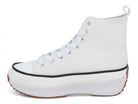 Women's White Simone High Top Sneaker