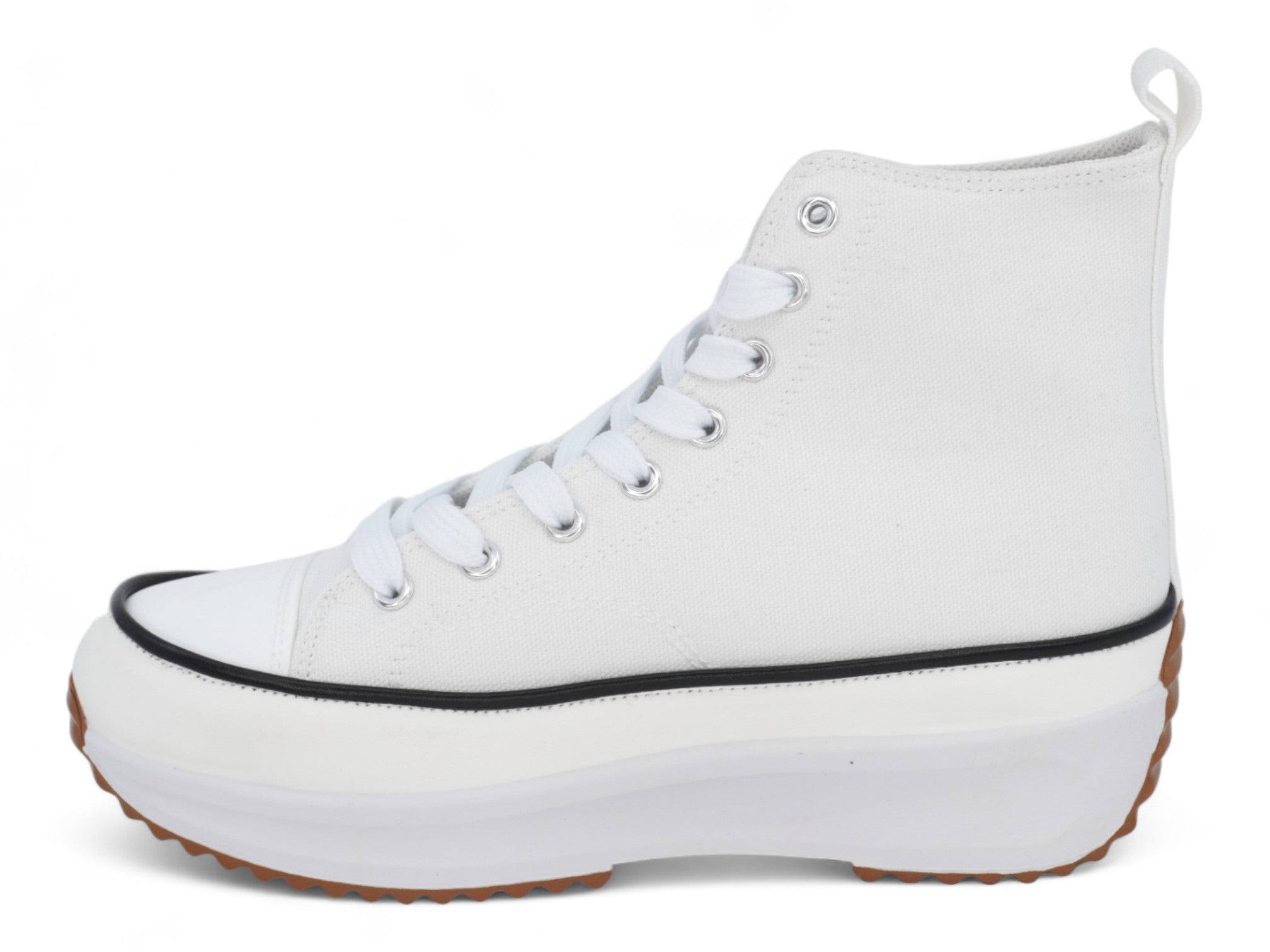 Women's White Simone High Top Sneaker