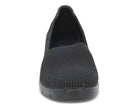 Women's Black Fly Knit Low Cut Wedge