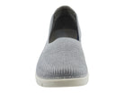 Women's Gray Fly Knit Low Cut Wedge