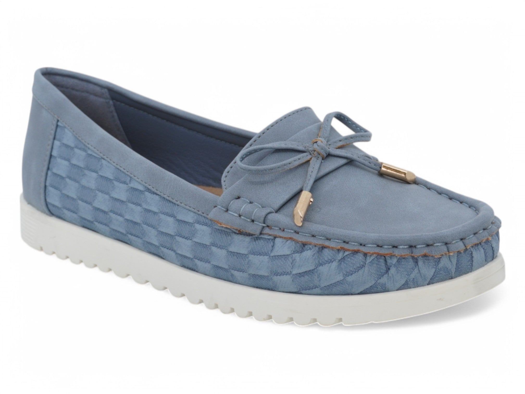 Women's Blue Valery Moccasin