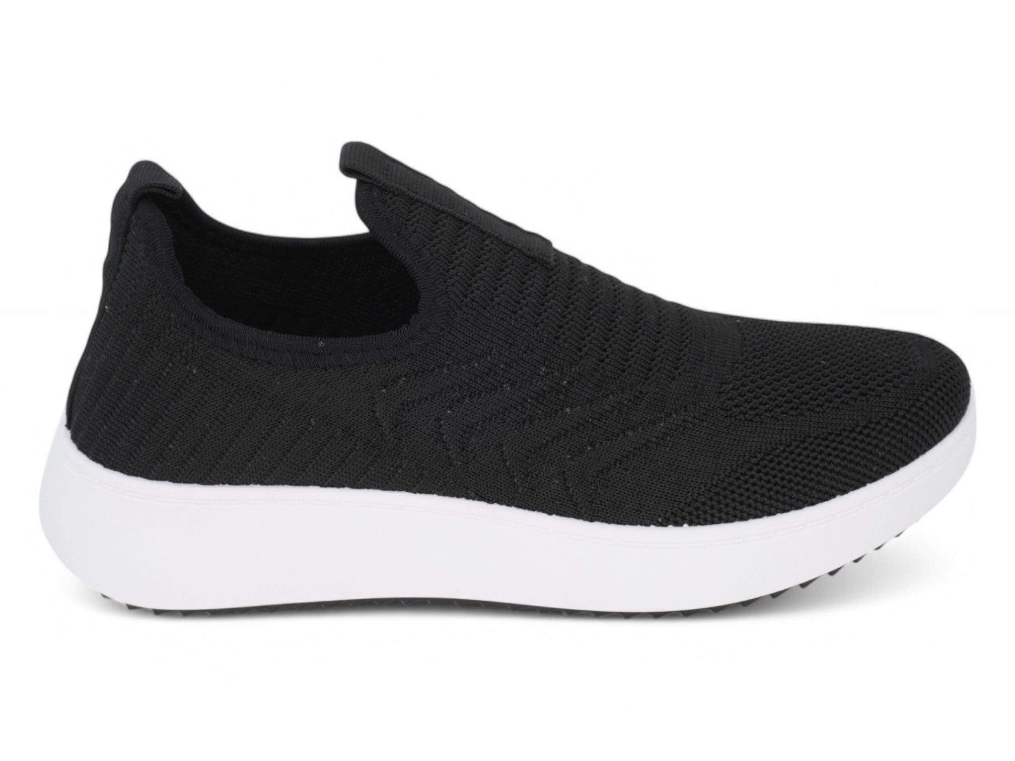 Women's Black High Rise Flyknit Slip On