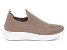 Women's Brown High Rise Flyknit Slip On