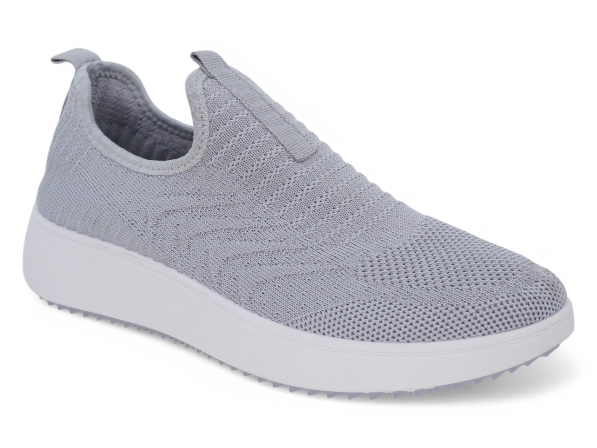 Women's Gray High Rise Flyknit Slip On