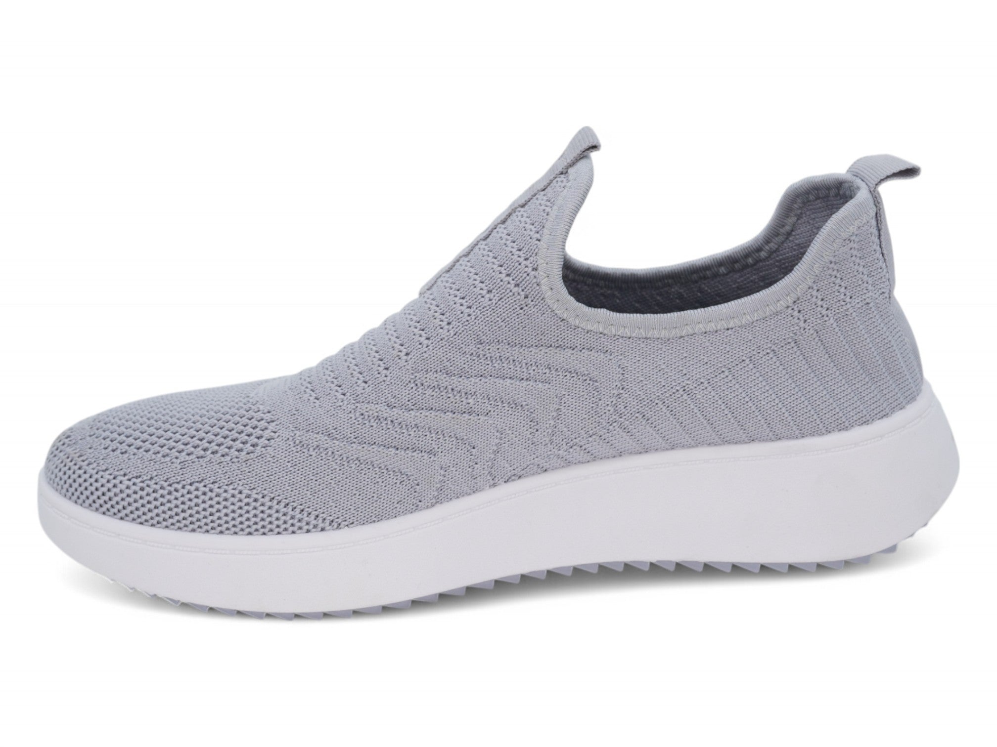 Women's Gray High Rise Flyknit Slip On