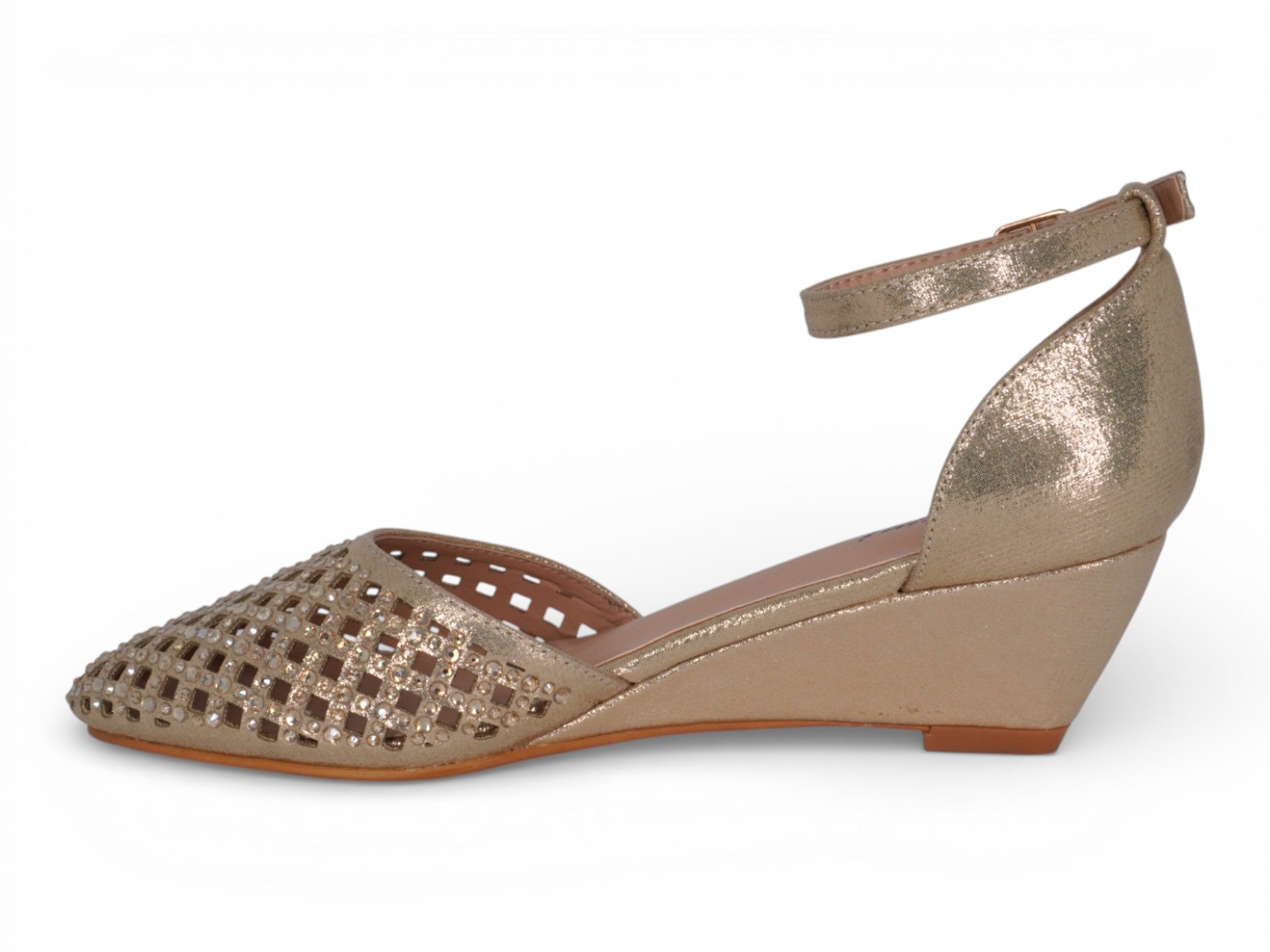 Women's Gold Gladys Wedge