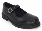 Women's Black Vegan Leather Platform Mary Jane