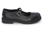 Women's Black Vegan Leather Platform Mary Jane
