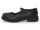 Women's Black Vegan Leather Platform Mary Jane