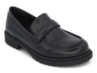 Women's Black Vegan Leather Loafer