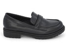 Women's Black Vegan Leather Loafer